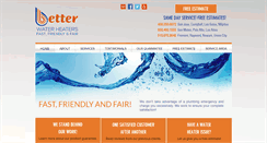 Desktop Screenshot of betterwaterheaters.com